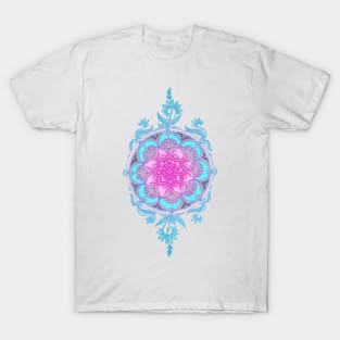 Pink, Purple and Turquoise Super Boho Medallions T-Shirt